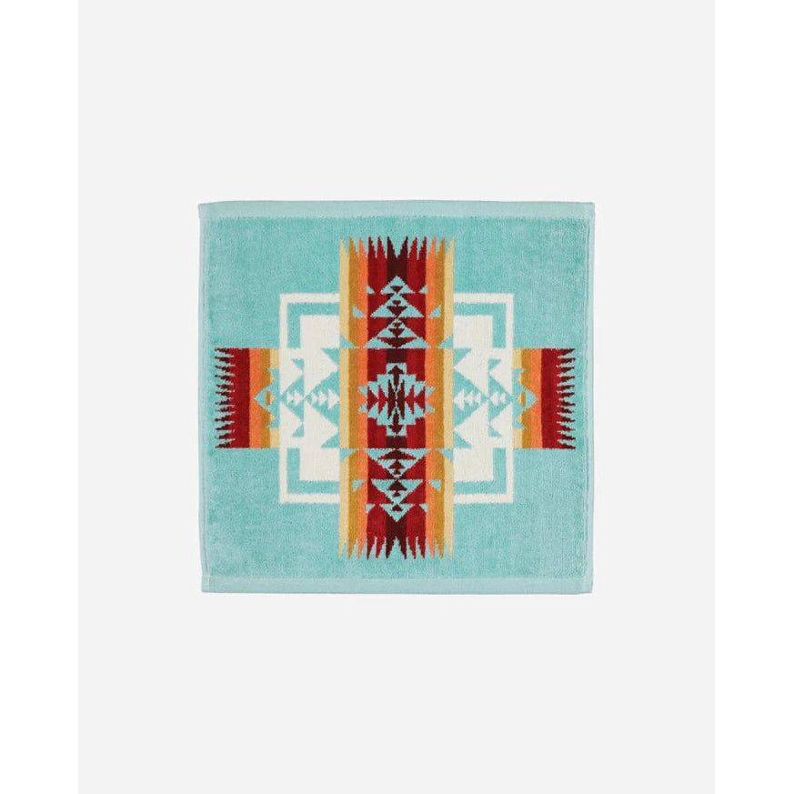 Chief Joseph Wash Cloth - Aqua