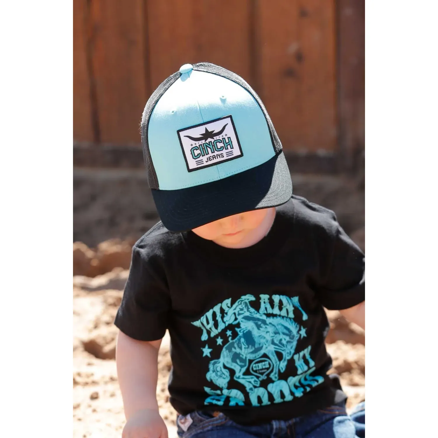 Cinch Boy's Trucker Cap - Turquoise