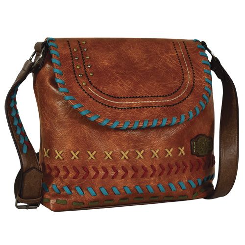 Catchfly Bailey Xbody Russet w/Stitching