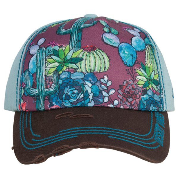 Catchfly Cap Turquoise &amp; Brown Cactus