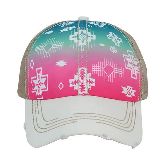 Catchfly Cap Pink to Blue