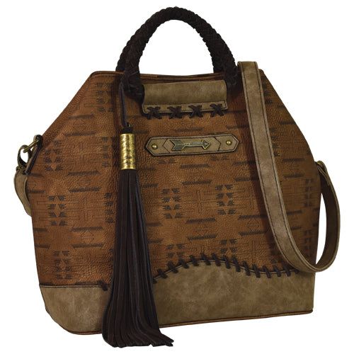 Catchfly Jaci Satchel Copper w/Aztec