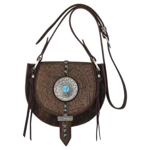 Catchfly Saddlebag Hair ON with Design and Concho