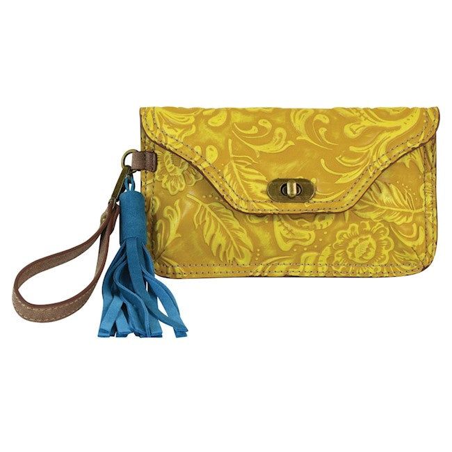 Catchfly Small Clutch Gold Tooled