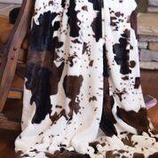 Carstens Cowhide Plush Throw