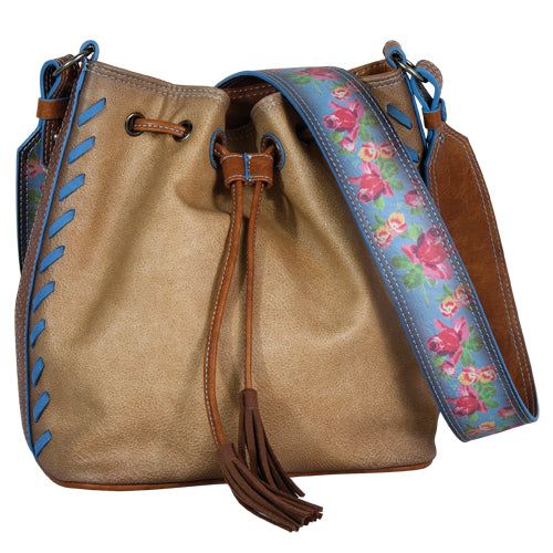 Catchfly Julia Crossbody Drawstring Flower