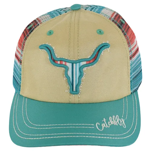 Catchfly Ladies Baseball Cap- Serape Steerhead