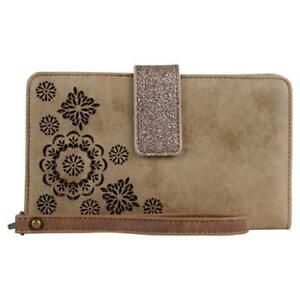 Catchfly Wallet Tan Laser Cut