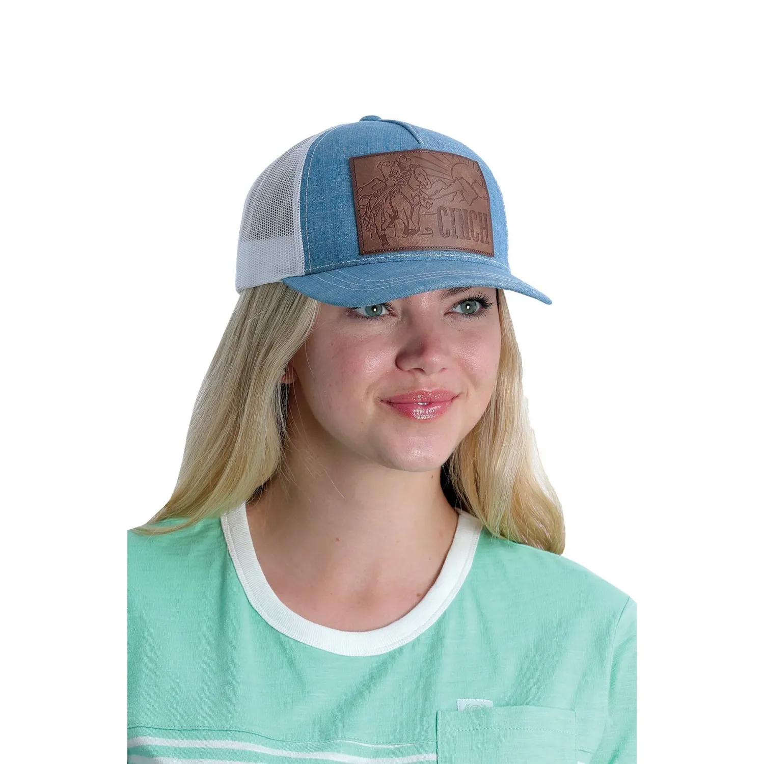 Cinch Womens Trucker Cap Indigo