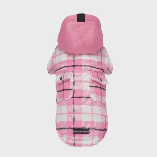 Canada Pooch The Shacket Pink Plaid Size 18