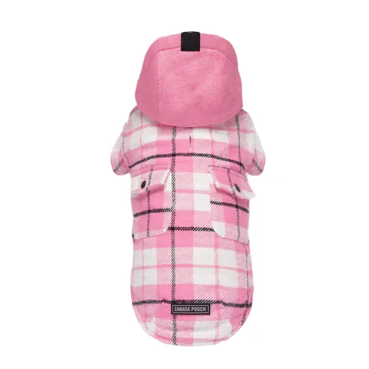 Canada Pooch The Shacket Pink Plaid Size 18