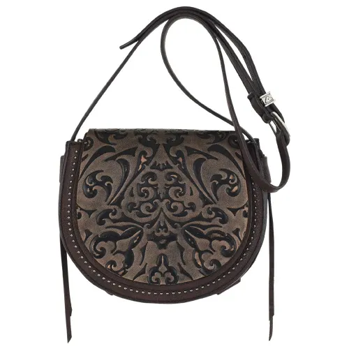 Catchfly Saddle Bag with Bronzed Emboss