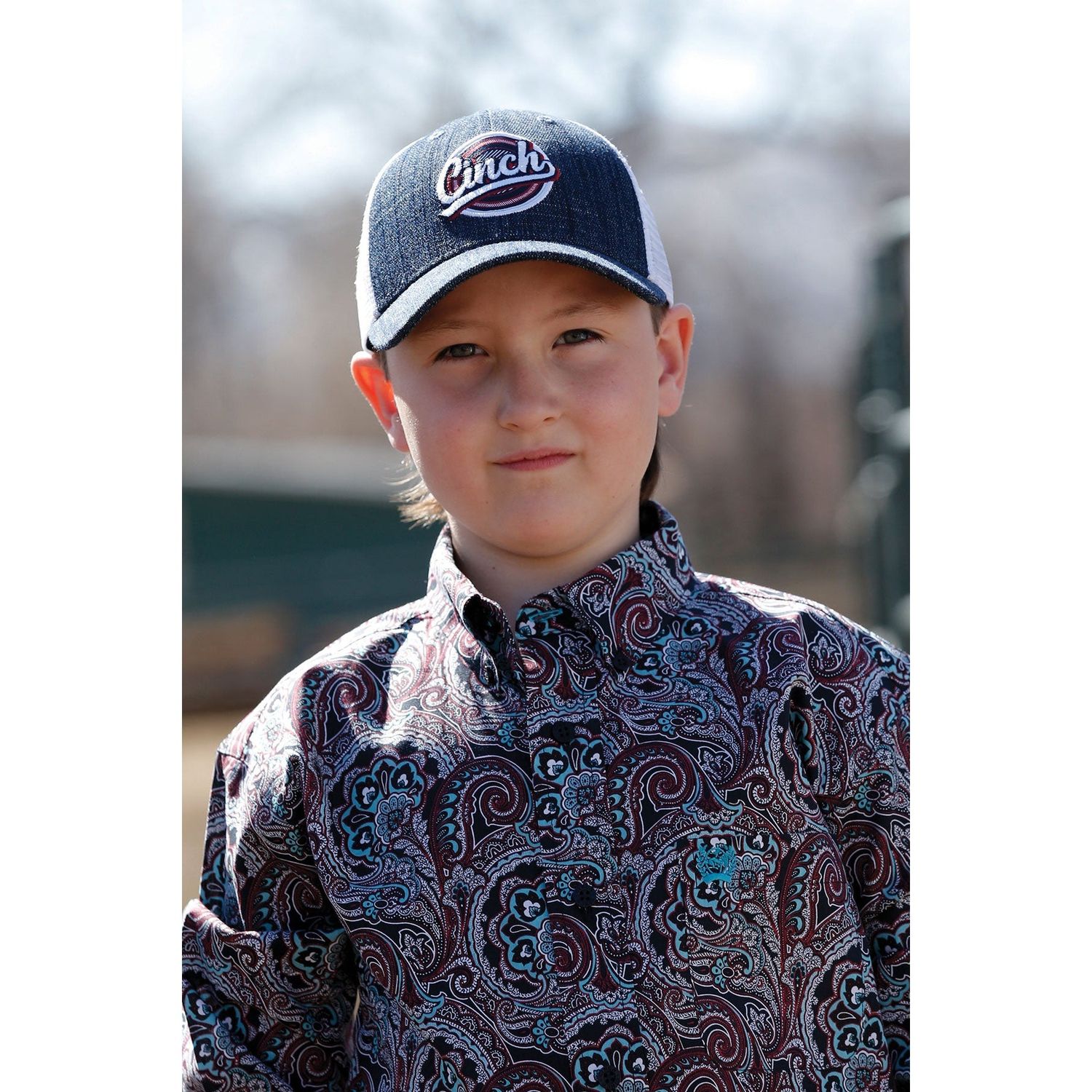 Cinch Boys Trucker Capp Navy
