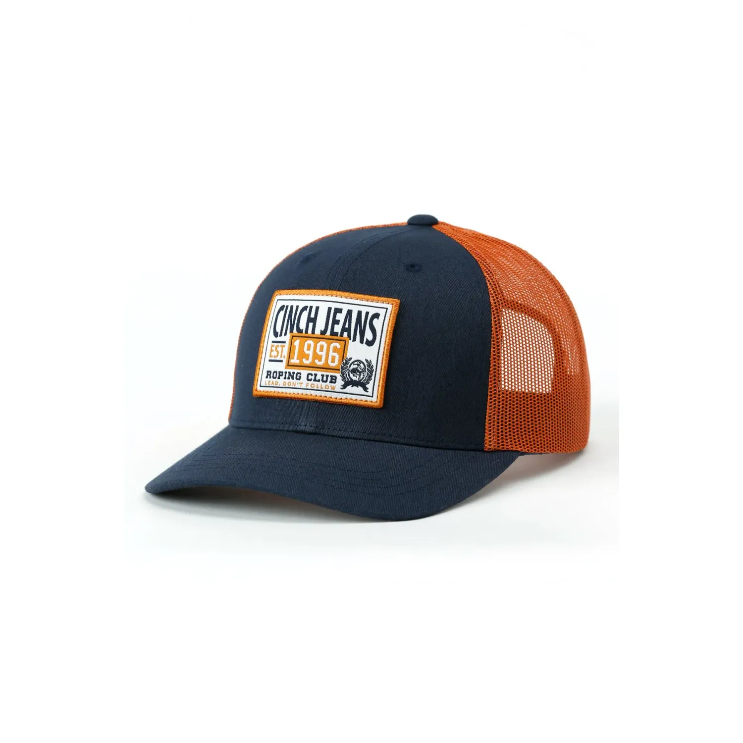Cinch Men's Trucker Cap - Navy/Orange