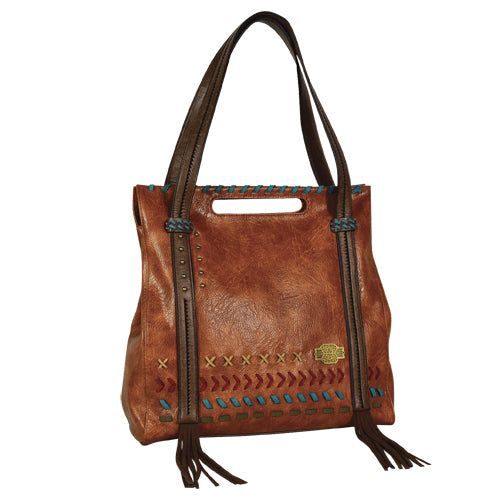 Catchfly Bailey Tote Russet w/Stitching