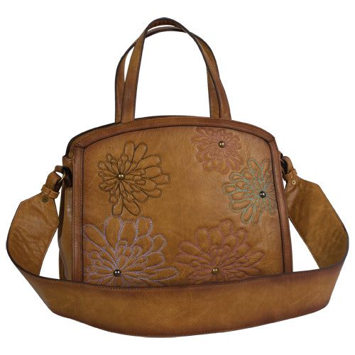 Catchfly Annie SM Tote Flower Embroidery