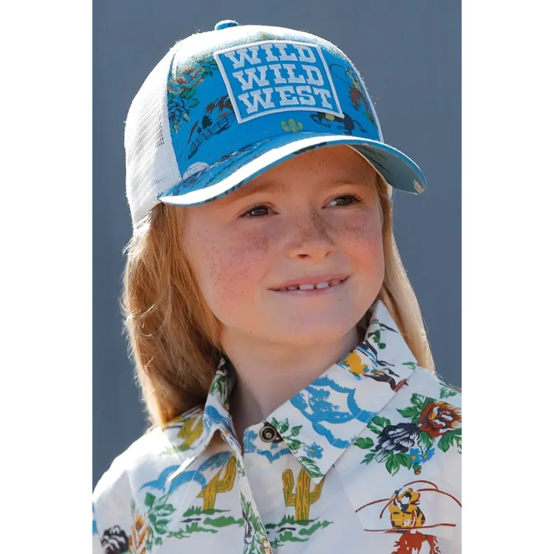 Cinch Girl's Trucker Cap - Light Blue