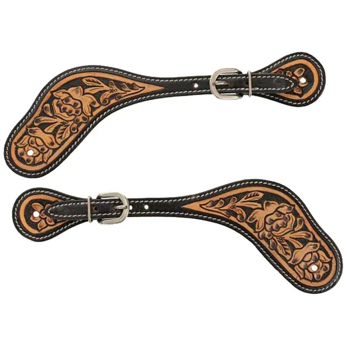Circle Y Blooming Wild Spur Straps
