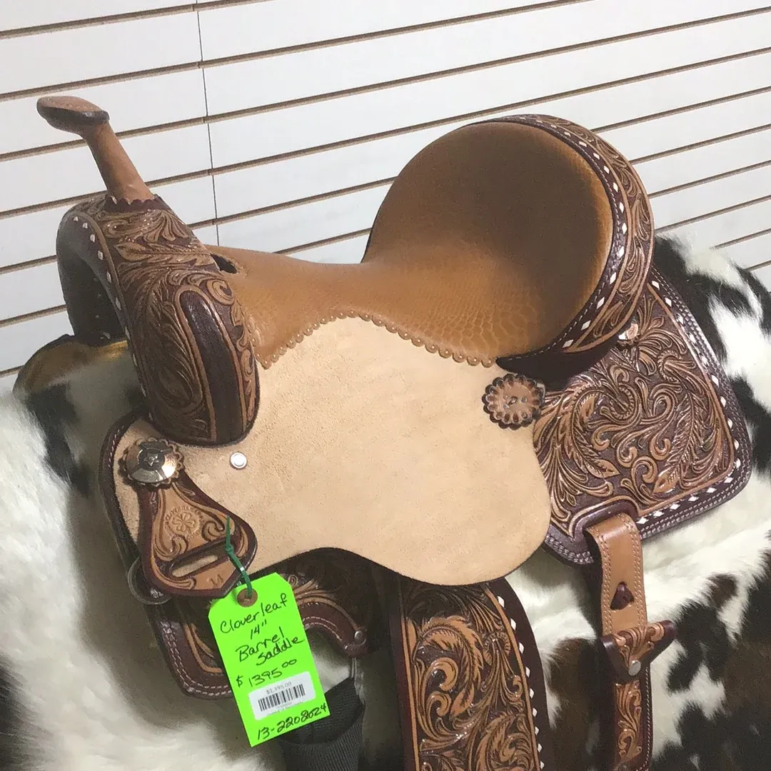 Cloverleaf 14" Barrel Saddle-2