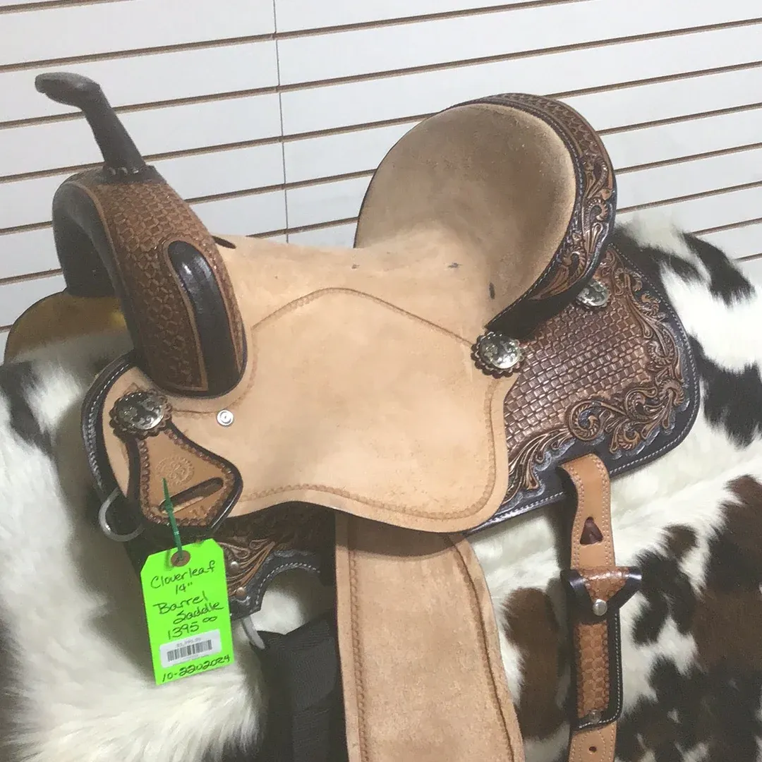 Cloverleaf 14" Barrel Saddle-7