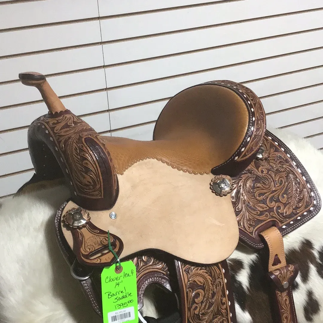 Cloverleaf 14" Barrel Saddle-3