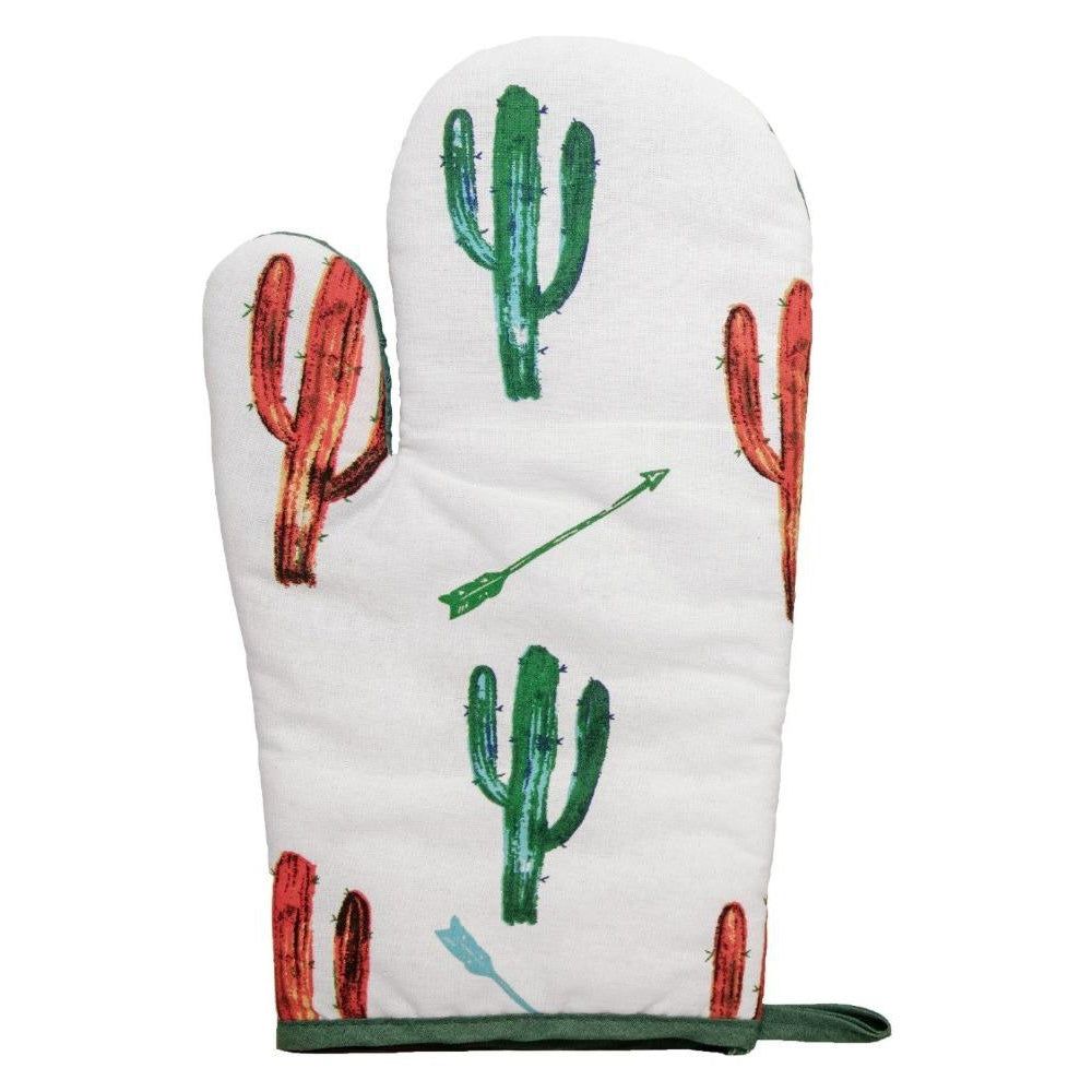 Colorfull Cactus Printed Oven Mitts