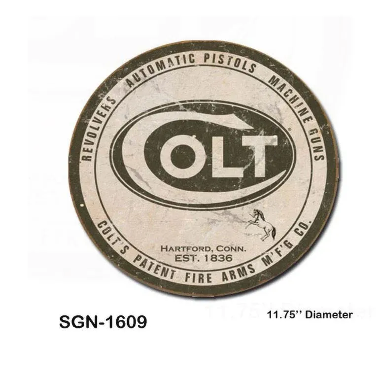 Colt Licensed Tin Sign