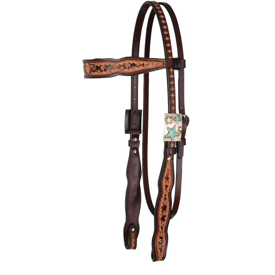 Circle Y 5/8" Browband Headstall - Saturn Rising Vintage