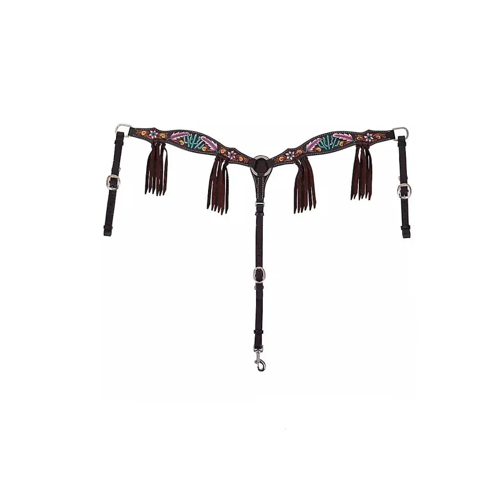 Circle Y Desert Feather Breast Collar