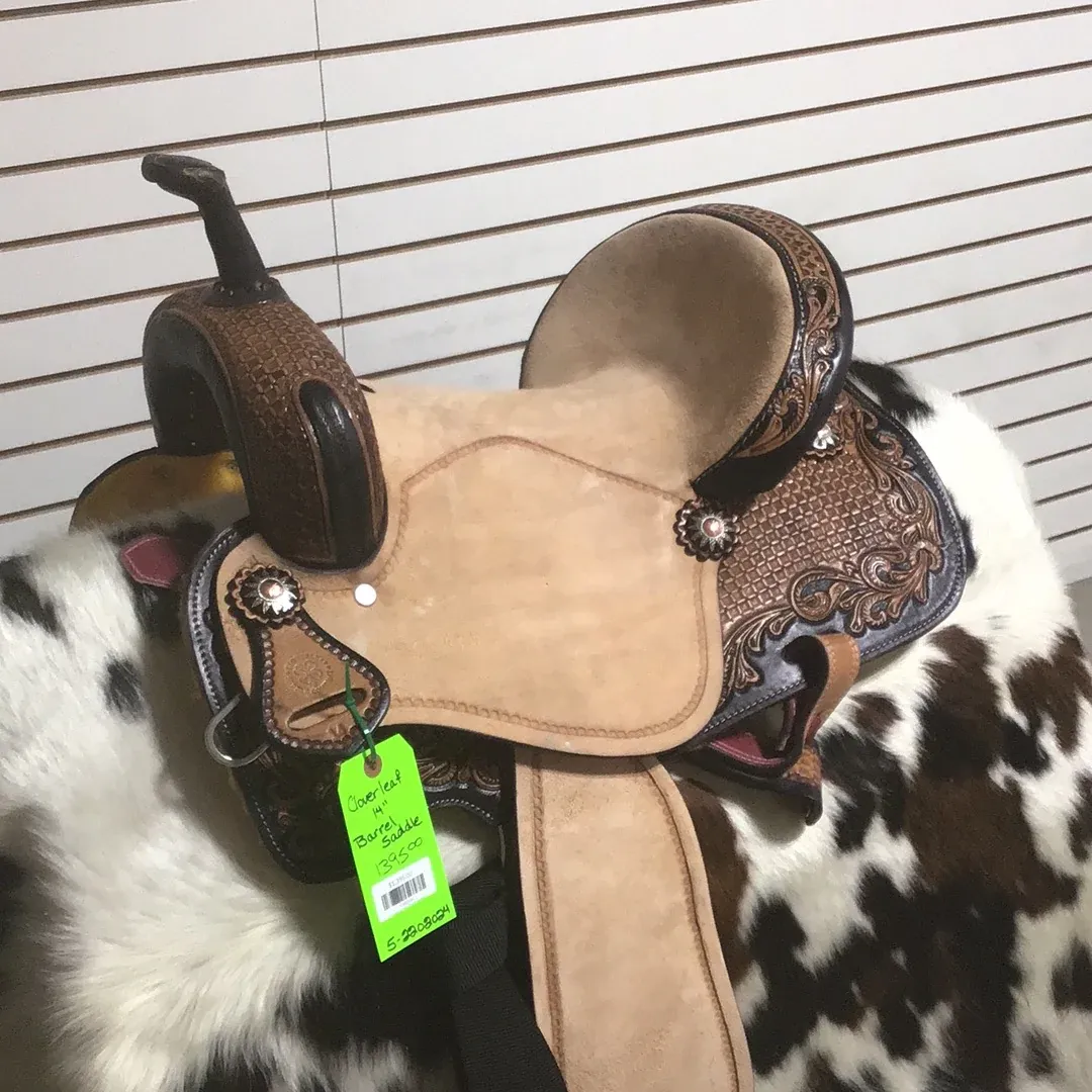 Cloverleaf 14" Barrel Saddle-4