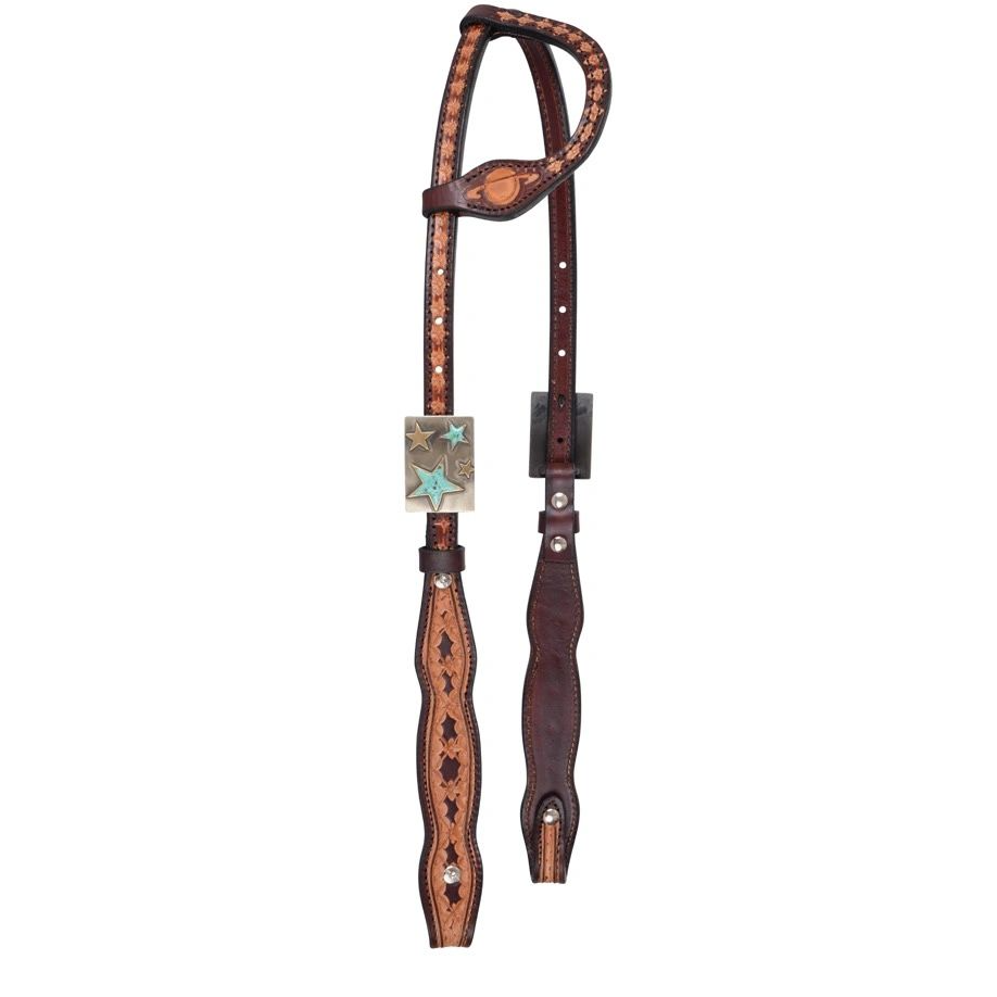 Circle Y 5/8" Single Ear Headstall - Saturn Rising Vintage