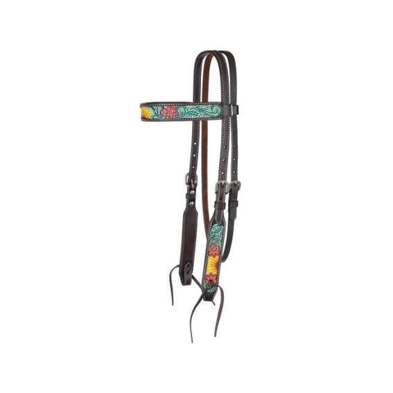 Circle Y Rising Sunflower Browband Headstall