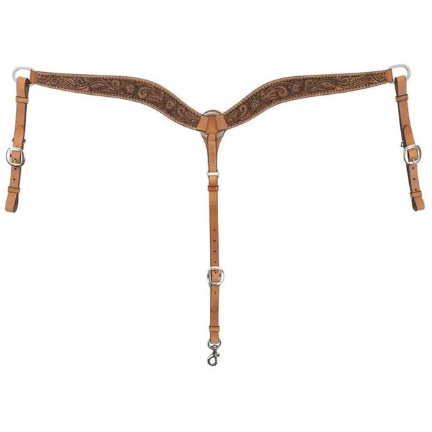 Circle Y Texas Flower Classic Breast Collar