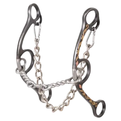 Classic Equine Sherry Cervi Twisted Wire Dogbone Long Shank Barrel Bit