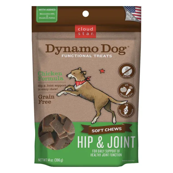 Cloud Star Dymano Functional Soft Chews Hip &amp; Joint Chicken 14oz