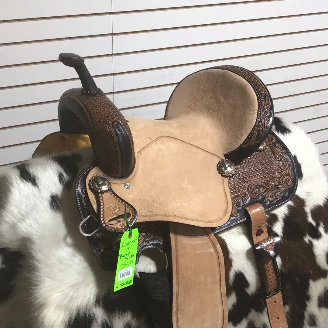 Cloverleaf 14" Barrel Saddle-10