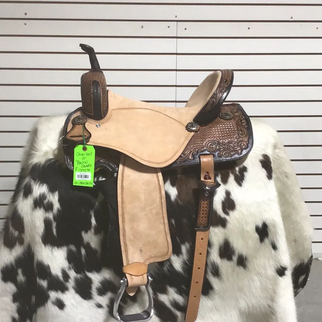 Cloverleaf 16" Barrel Saddle-3