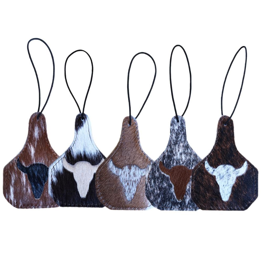 D2W Trading Cowhide Car Air Frreshner-Steer Head
