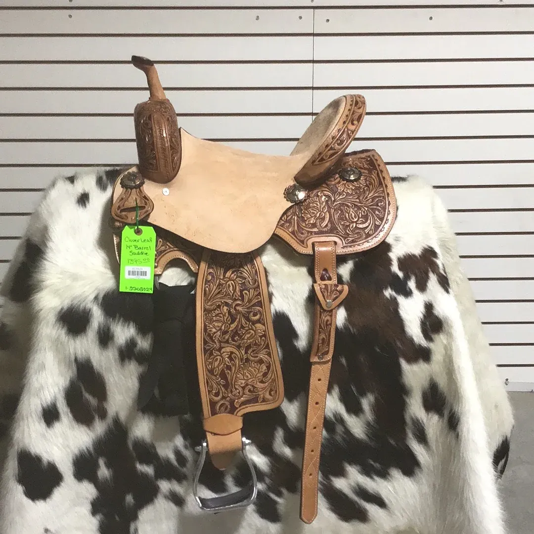 Cloverleaf 14" Barrel Saddle-6
