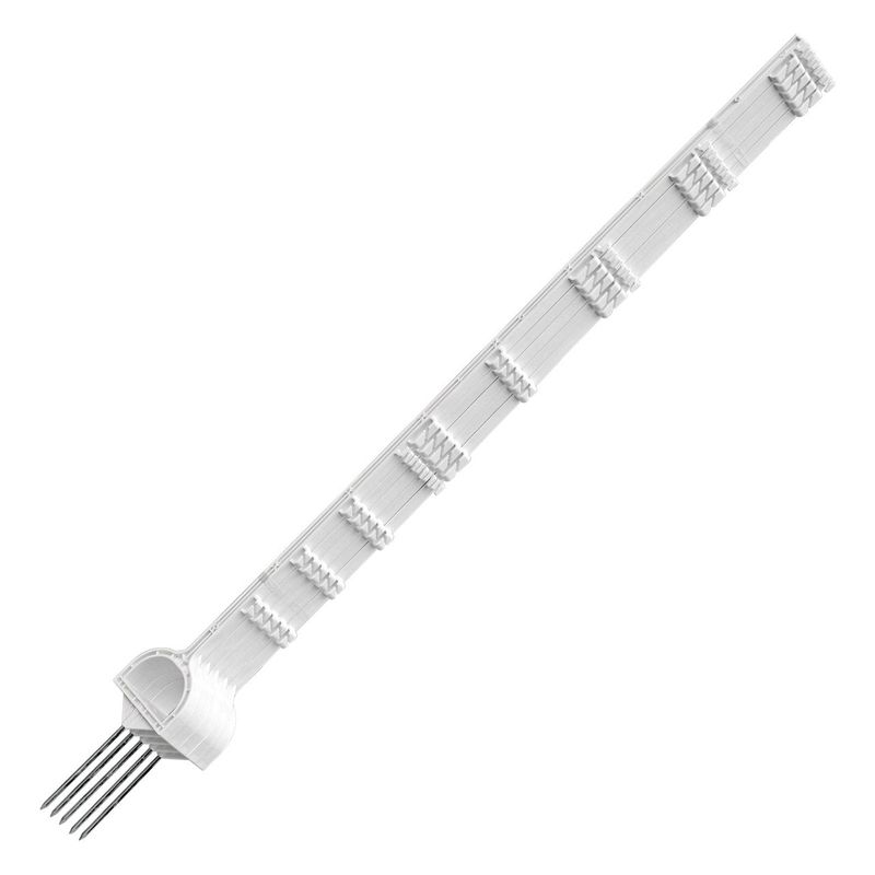 Corral Plastic Post Stirrup Step White 158cm 5/pk