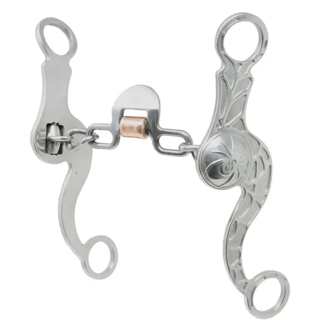 Cowboy Tack Spider Loose Ring Chain Spoon Bit