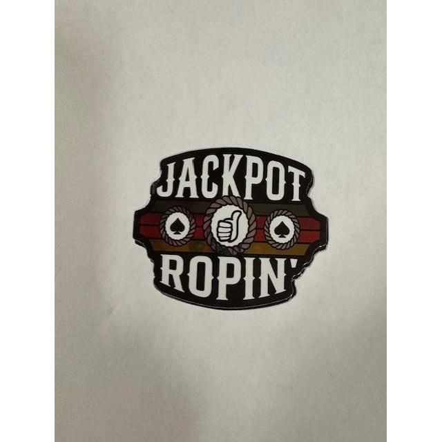 Dally Up Caps Oval Jackpot Ropin Sticker
