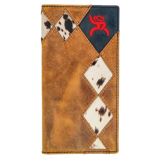 Diamond Patchwork Cutout Rodeo Wallet