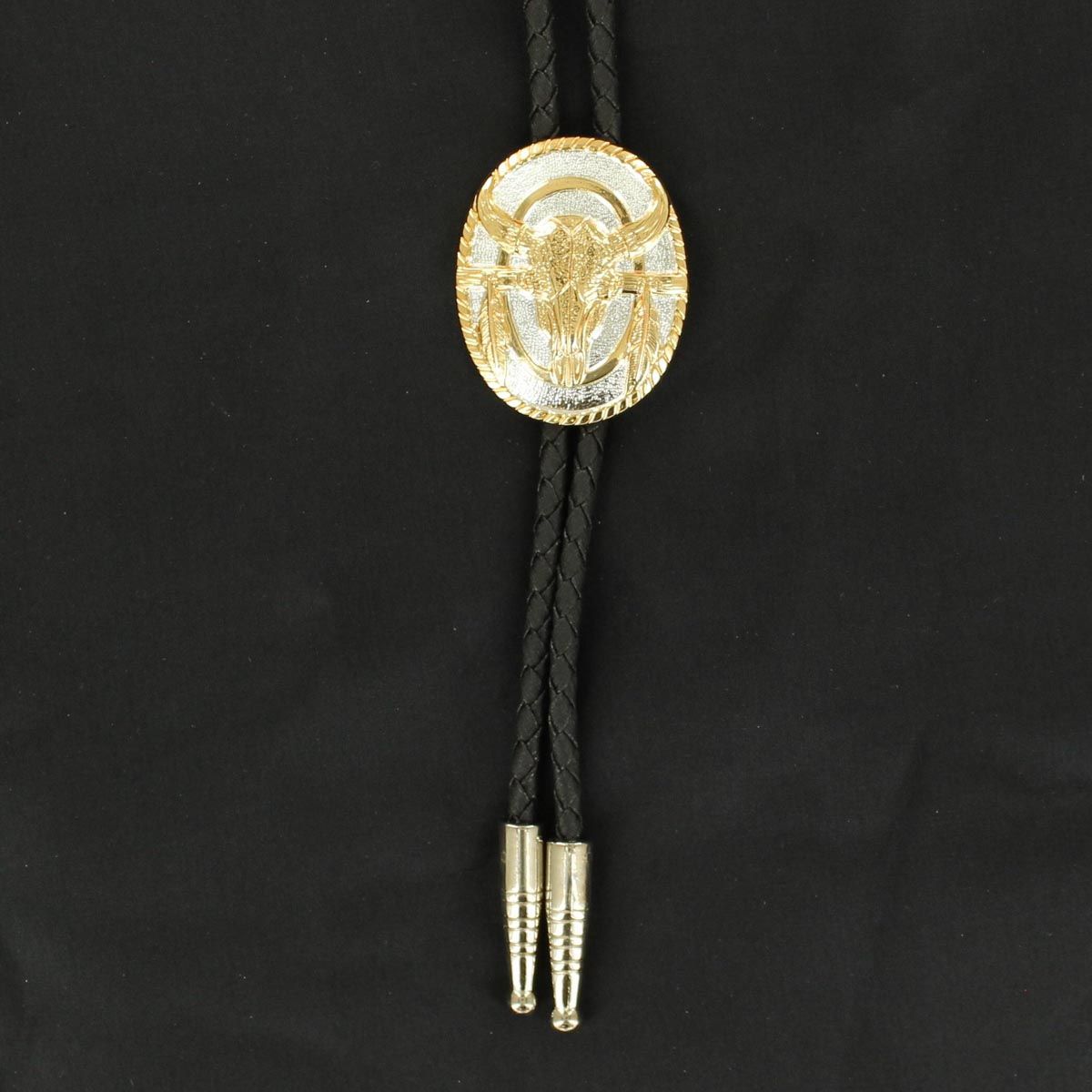 Double S Bolo Tie - Skull