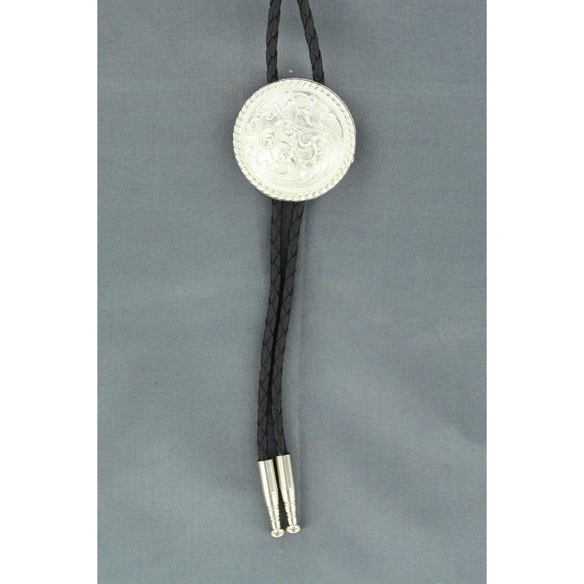 Double S Bolo Tie - Round