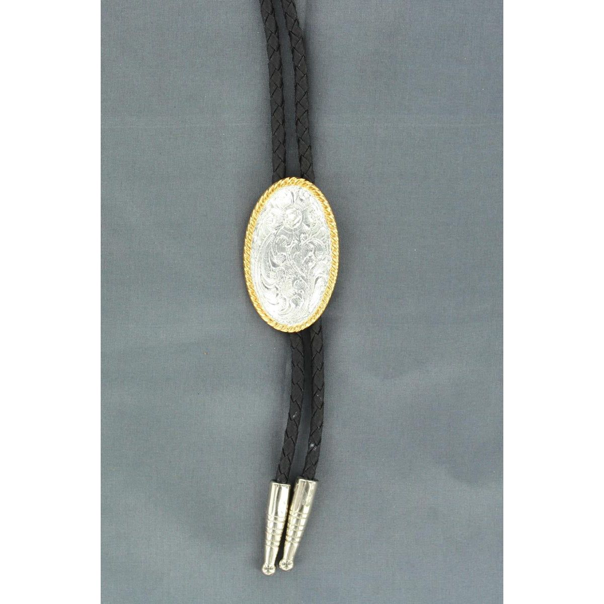 Double S Bolo Tie - Oval