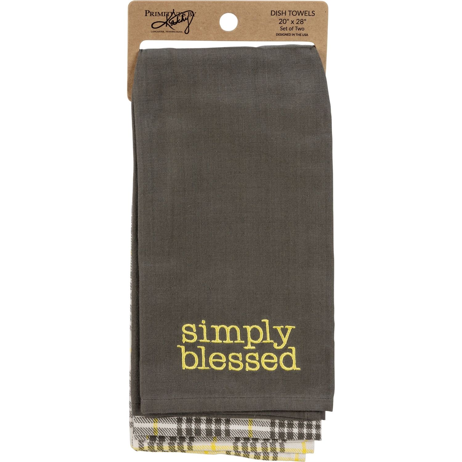 Dish Towel Set Blessed