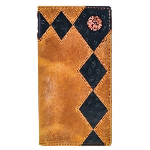 Diamond Patchwork Cutout Rodeo Wallet-1