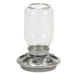 Feeder Mason Jar Galv 9810