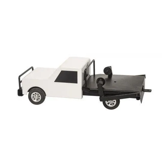 Flatbed Hay Truck Black/White